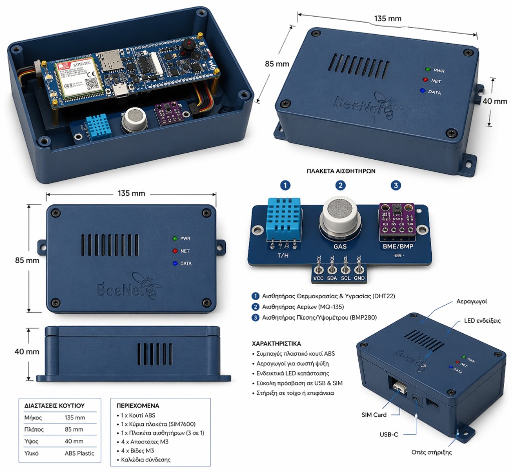 Industrial IoT gateway with antenna and solar panel.